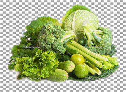 عکس سبزیجات دوربری شده
